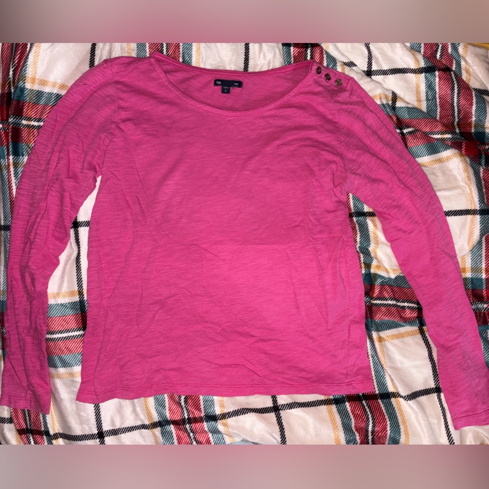 GAP Pink Long Sleeve Top